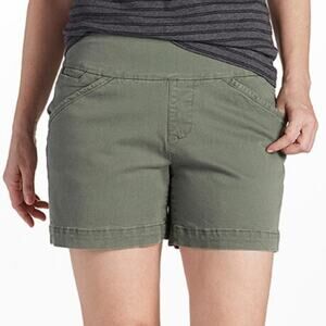 JAG Women's Ainsley Shorts Size 0 Jungle Palm Green Cotton Casual Chino Casual